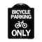 Signmission Bicycle Parking Only With Graphic Heavy-Gauge Aluminum Architectural Sign, 24" x 18", BW-1824-24320 A-DES-BW-1824-24320 - alternate 1